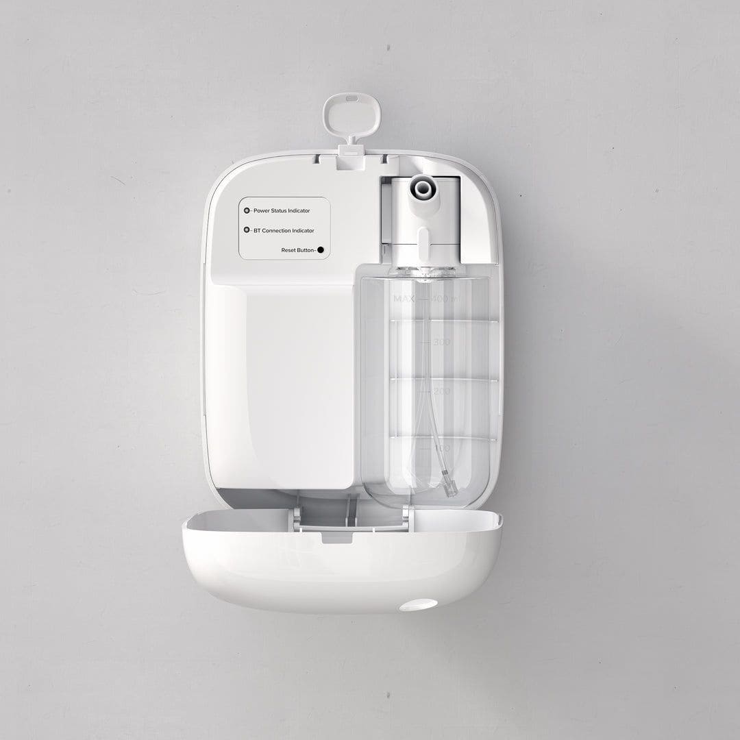 Wall mounted aroma diffuser installed in home or office space for continuous fragrance